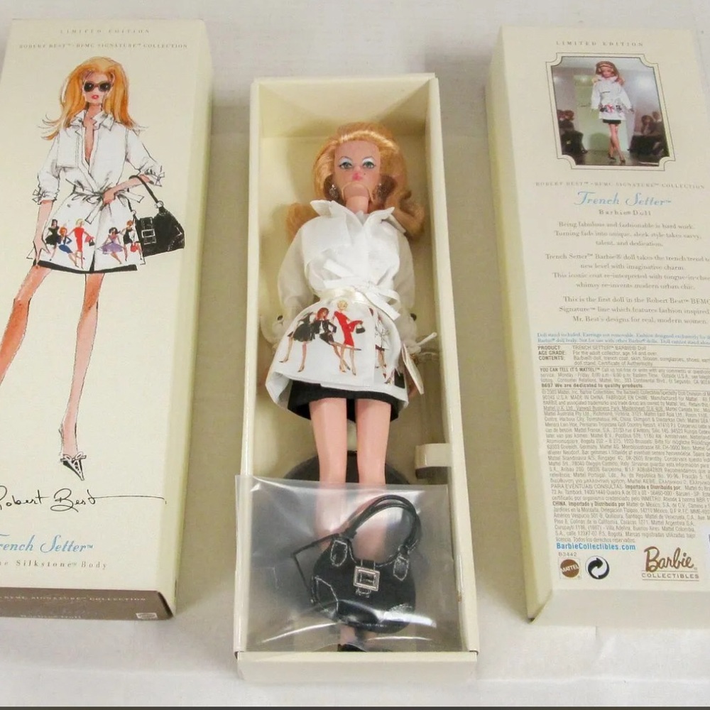 NRFB ROBERT BEST "TRENCH SETTER" SILKSTONE BARBIE DOLL BFMC LIMITED EDITION NWT